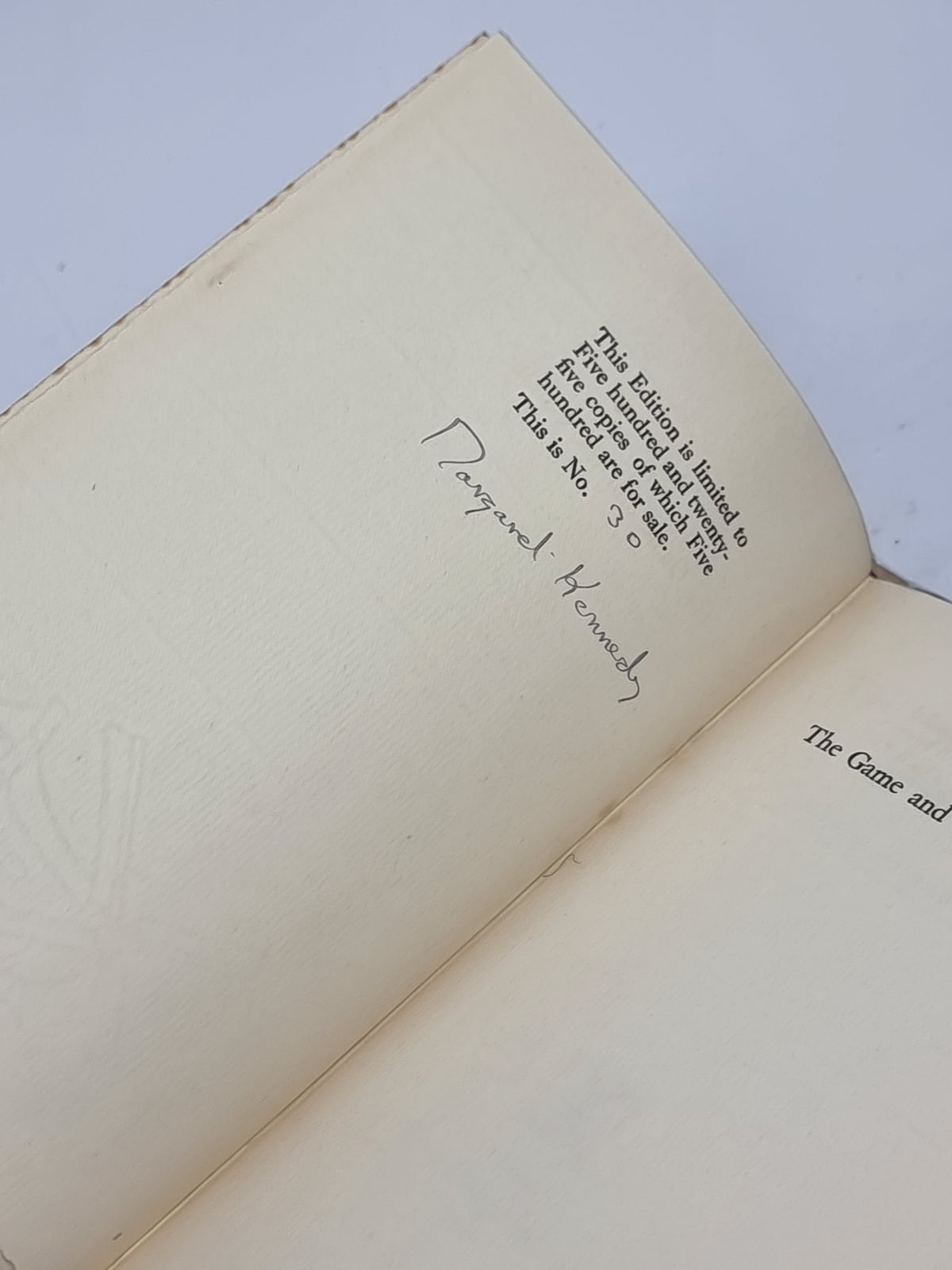 The Game and the Candle, Margaret Kennedy — 1st Edition, Limited