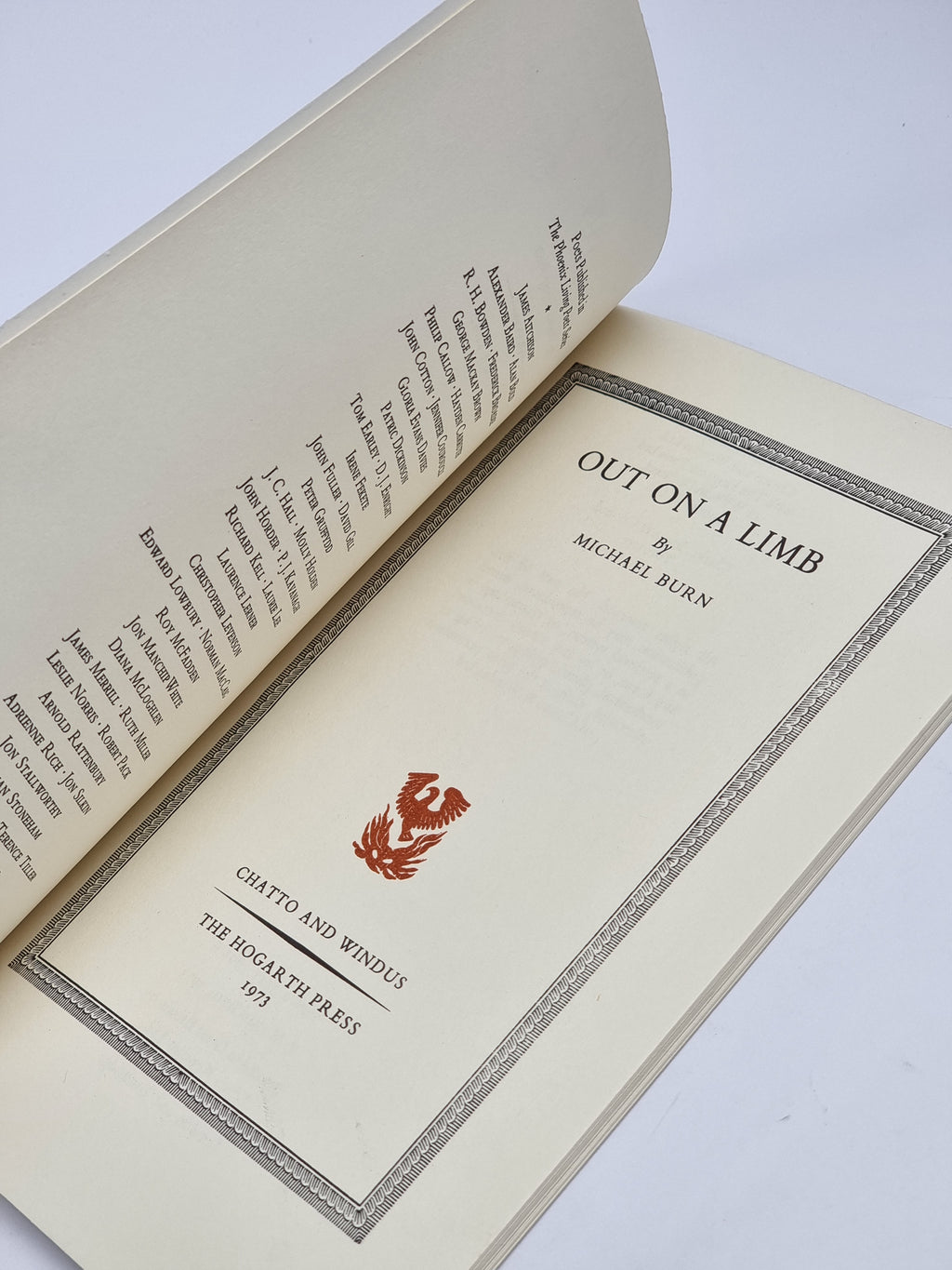 Out on a Limb, Michael Burn — 1st Edition