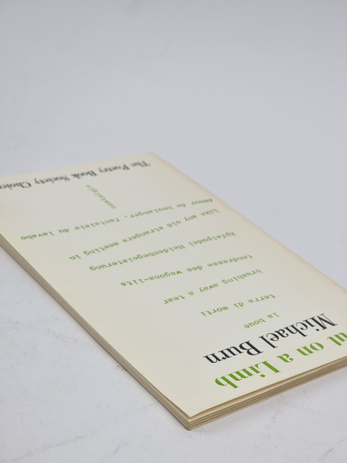 Out on a Limb, Michael Burn — 1st Edition