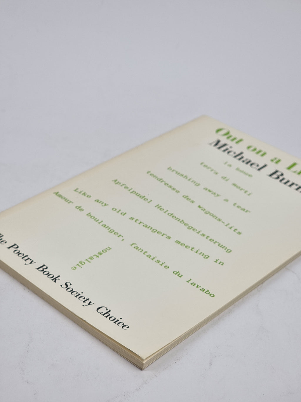 Out on a Limb, Michael Burn — 1st Edition