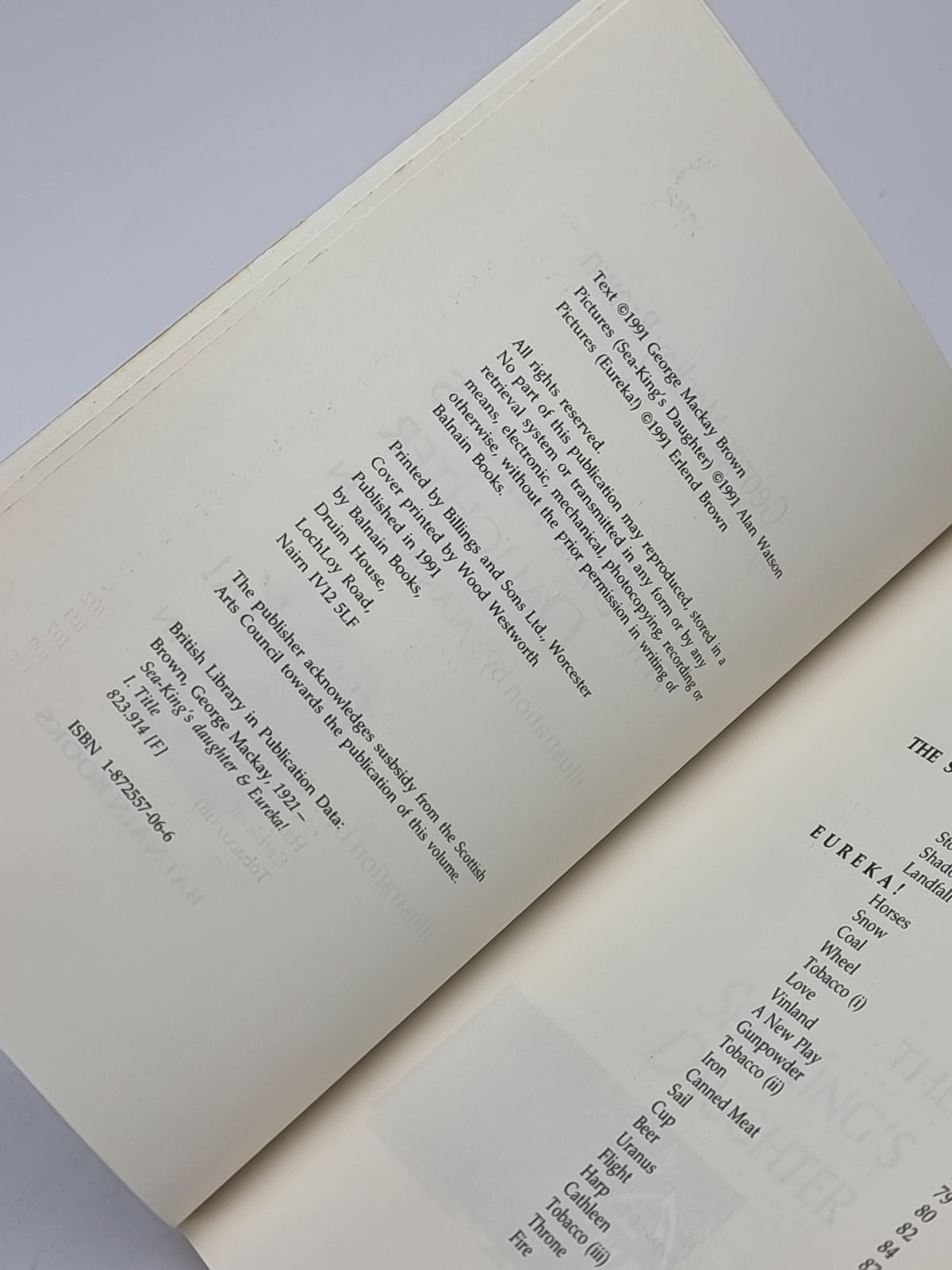 The Sea-King's Daughter & Eureka!, George Mackay Brown — 1st Edition