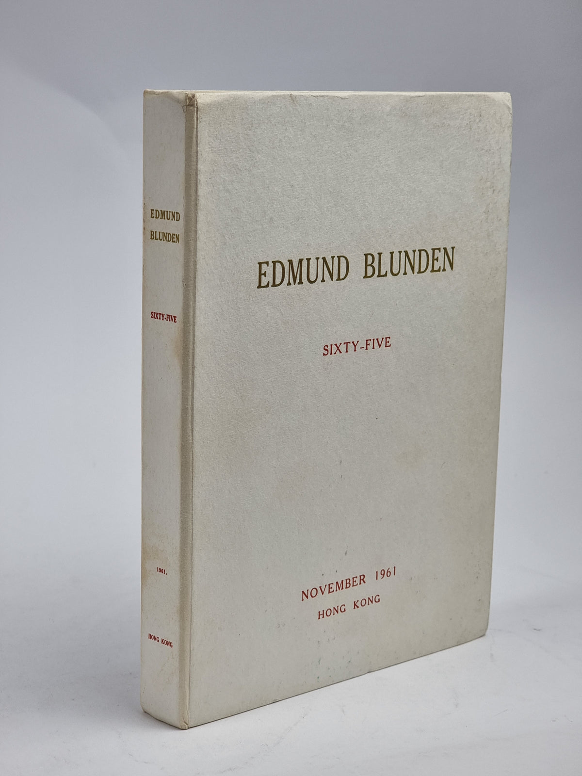 Edmund Blunden: Sixty-Five, Edmund Blunden — 1st Edition