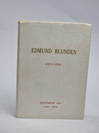 Edmund Blunden: Sixty-Five, Edmund Blunden — 1st Edition