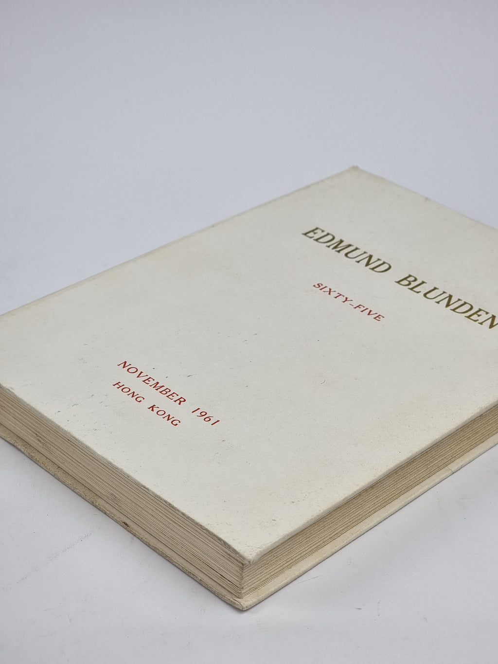 Edmund Blunden: Sixty-Five, Edmund Blunden — 1st Edition