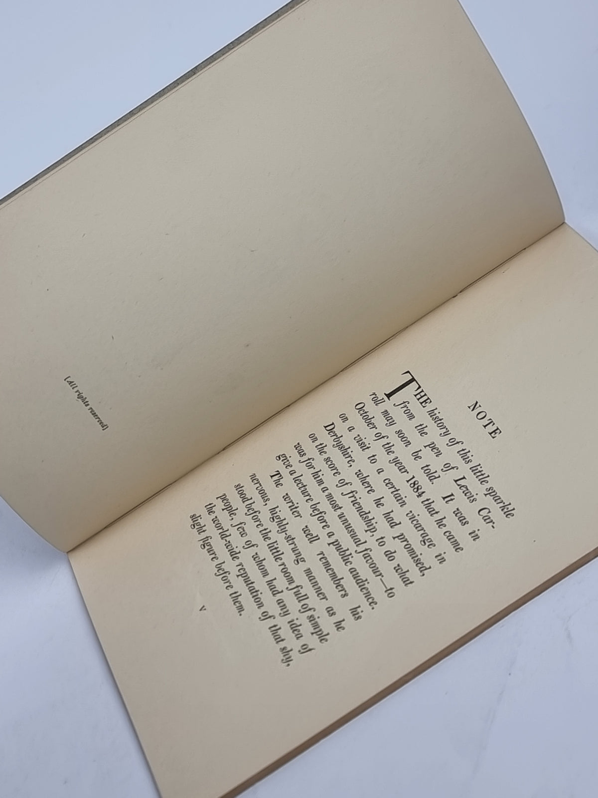 Feeding the Mind, Lewis Carroll — 1st Edition