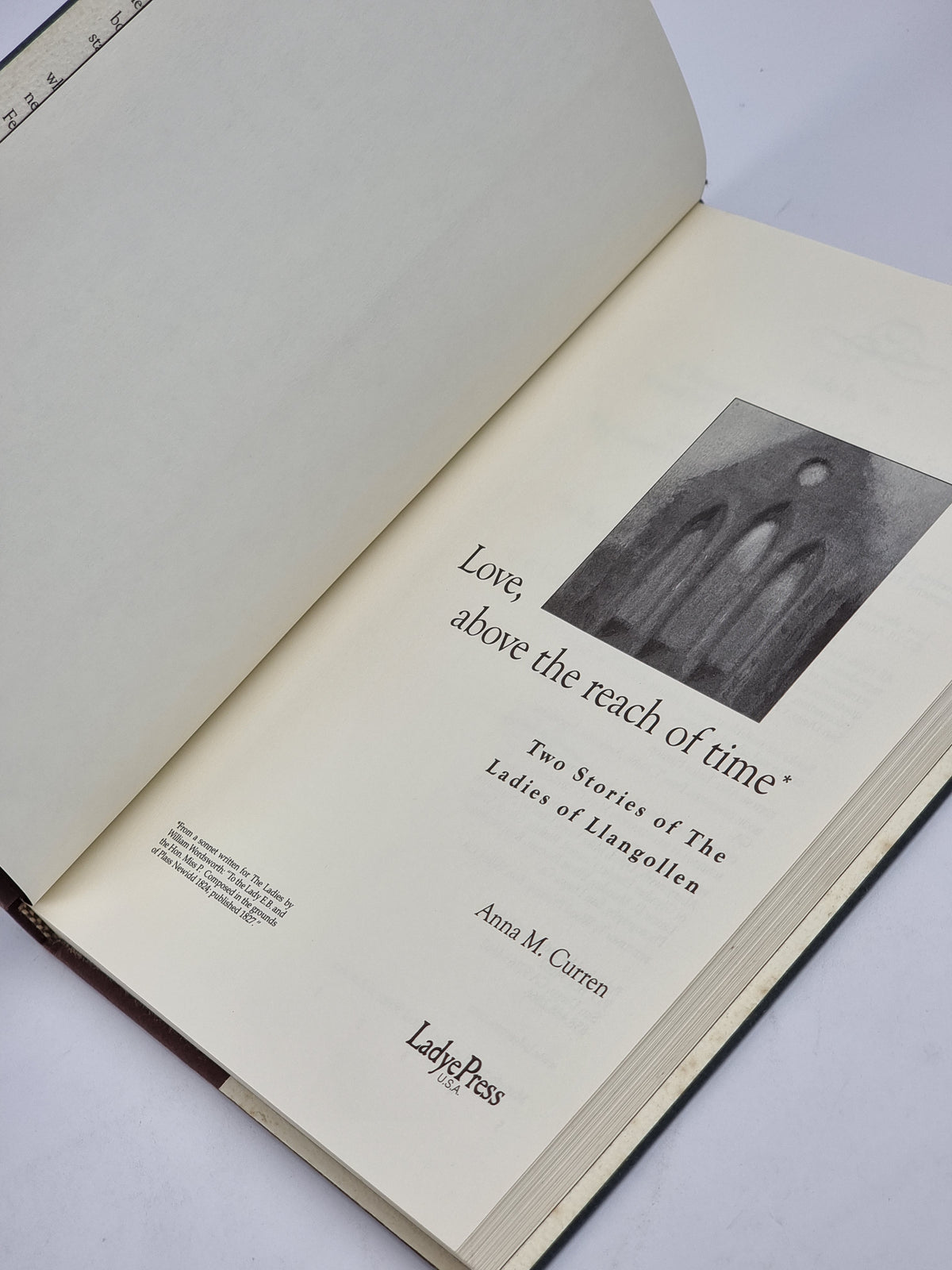 Love, above the reach of time, Anna M. Curren — 1st Edition