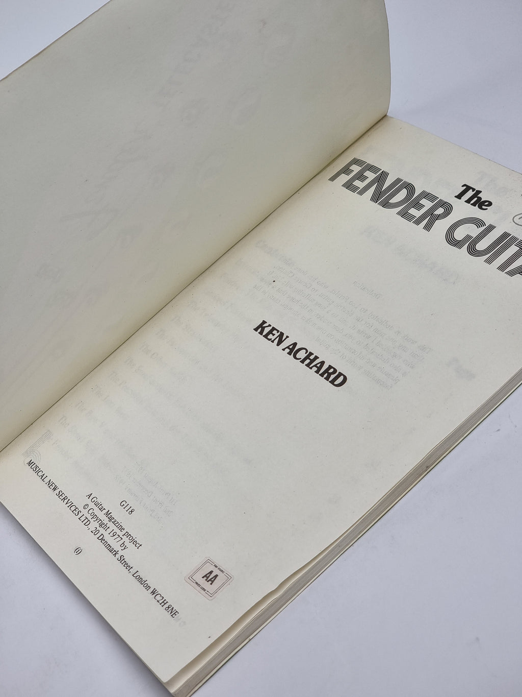 The Fender Guitar, Ken Achard