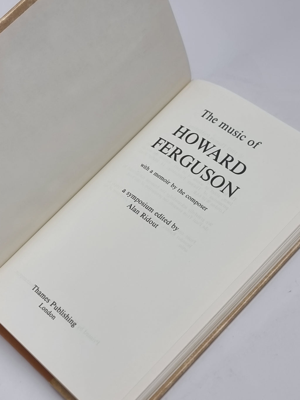 The Music of Howard Ferguson, Alan Ridout (ed.) — 1st Edition