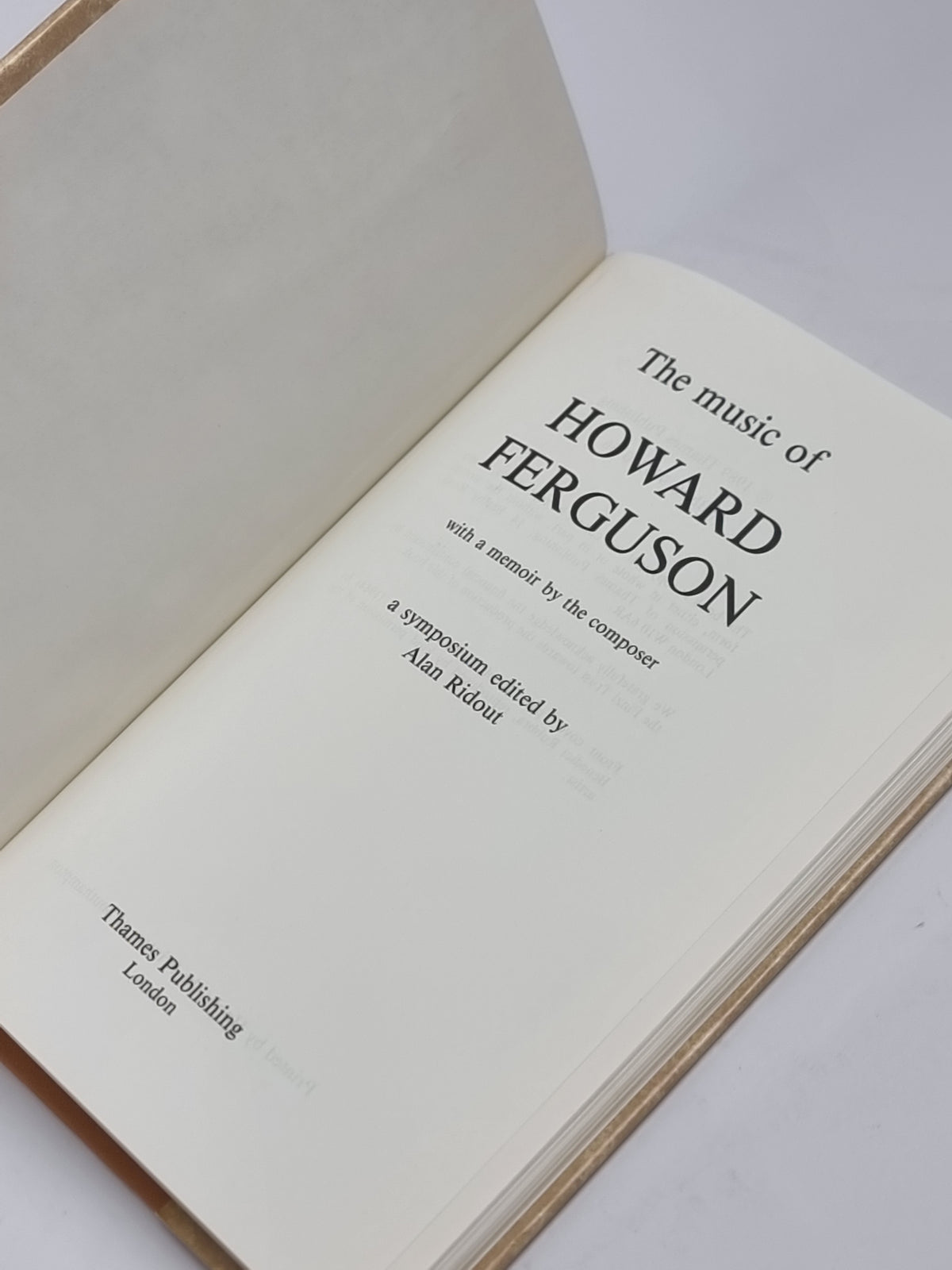 The Music of Howard Ferguson, Alan Ridout (ed.) — 1st Edition