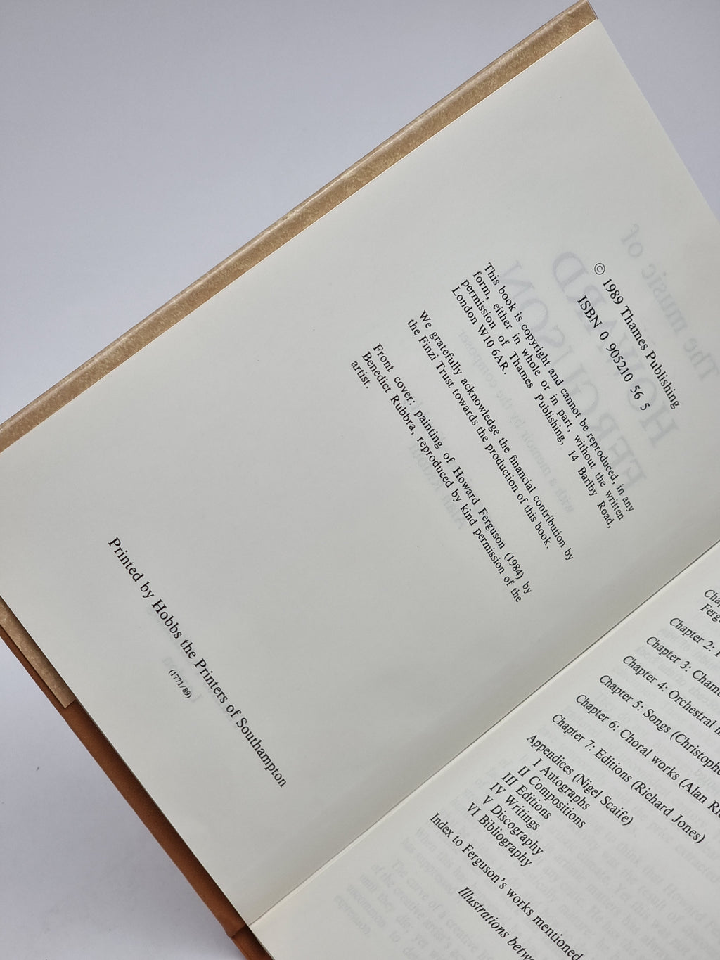 The Music of Howard Ferguson, Alan Ridout (ed.) — 1st Edition