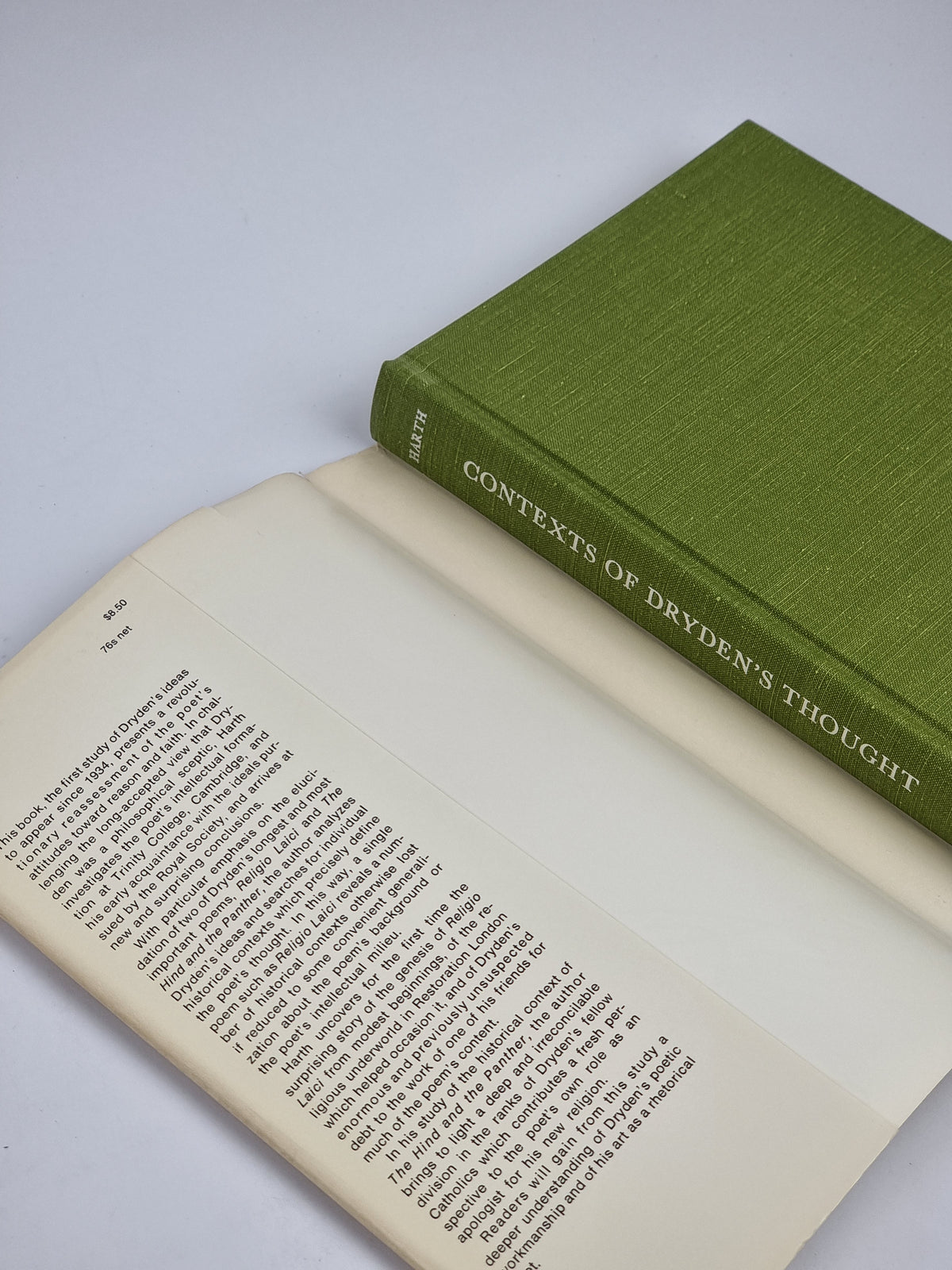 Contexts of Dryden's Thought, Phillip Harth — 1st Edition