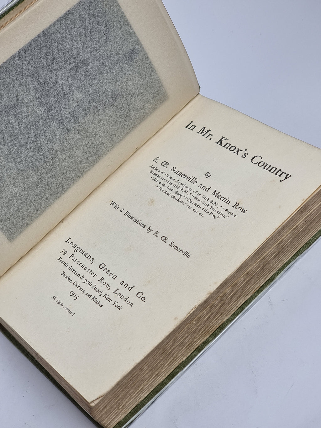 In Mr. Knox's Country, E. OE. Somerville and Martin Ross — 1st Edition