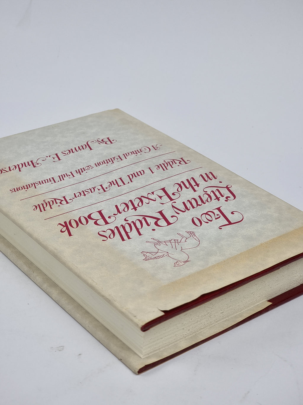 Two Literary Riddles in the Exeter Book, James E. Anderson — 1st Edition