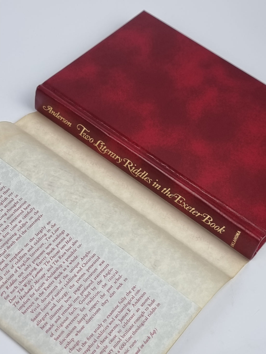 Two Literary Riddles in the Exeter Book, James E. Anderson — 1st Edition