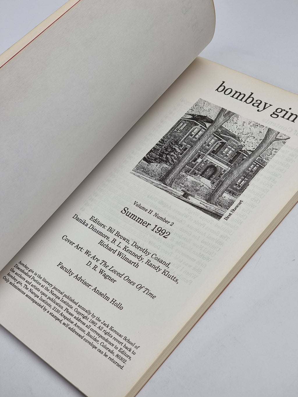 Bombay Gin (Volume II, Number 2), Edited by Bil Brown et al. — 1st Edition