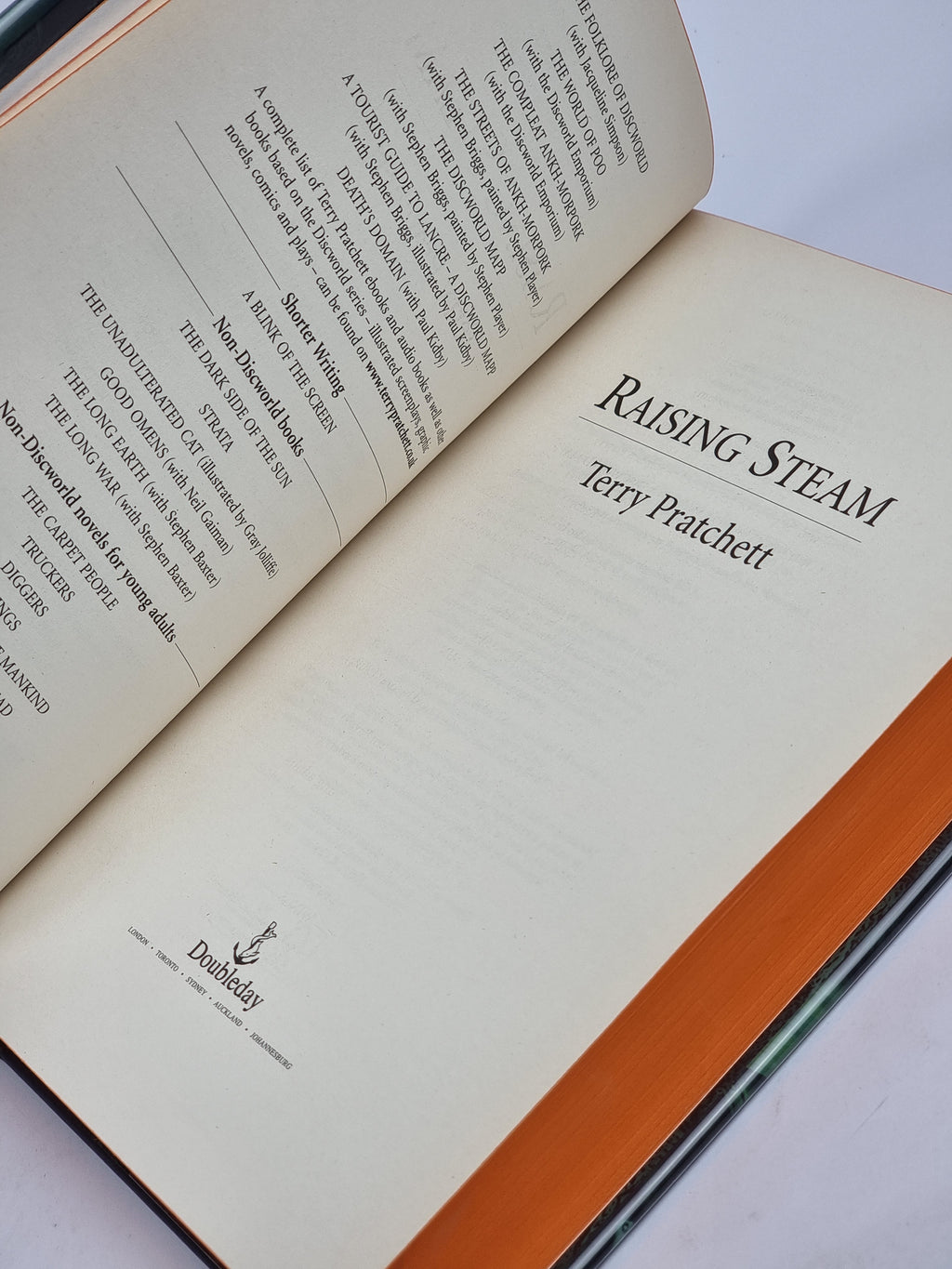 Raising Steam, Terry Pratchett — 1st Edition