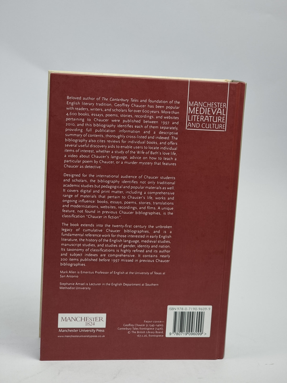 Annotated Chaucer Bibliography 1997-2010, Mark Allen and Stephanie Amsel — 1st Edition