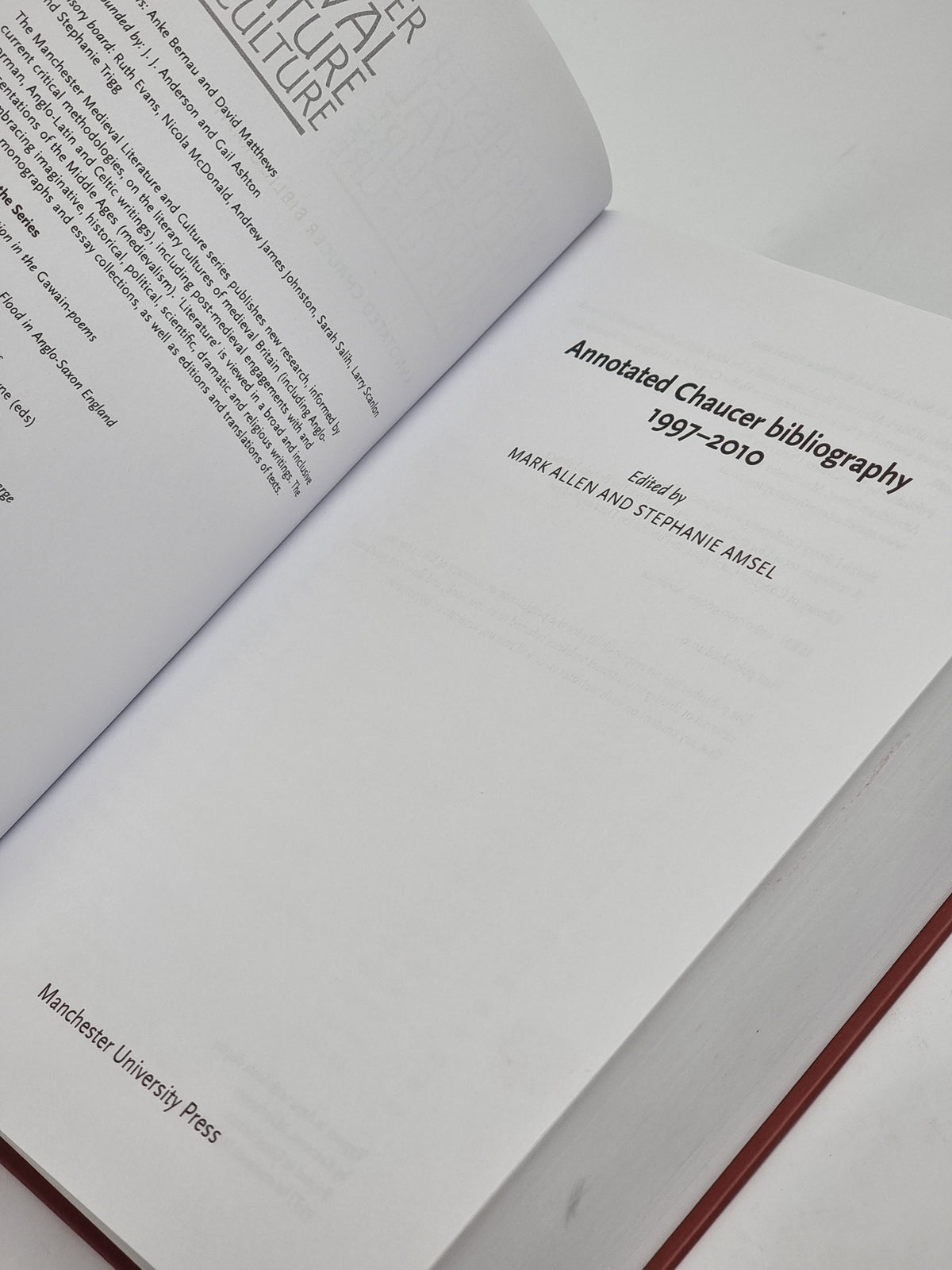 Annotated Chaucer Bibliography 1997-2010, Mark Allen and Stephanie Amsel — 1st Edition