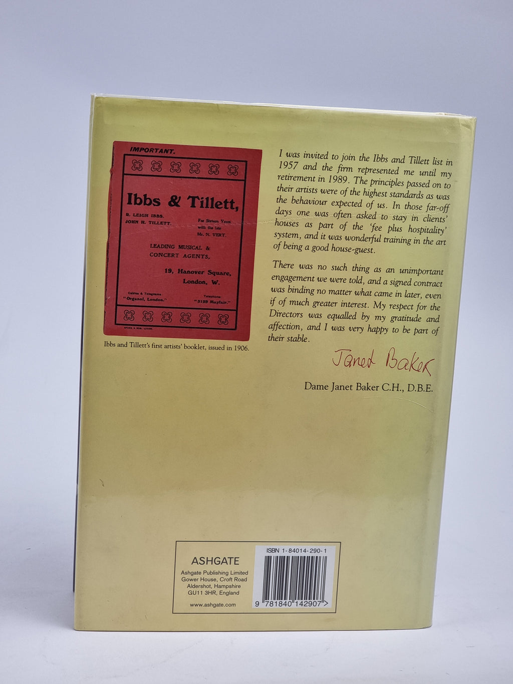 Ibbs and Tillett: The Rise and Fall of a Musical Empire, Christopher Fifield