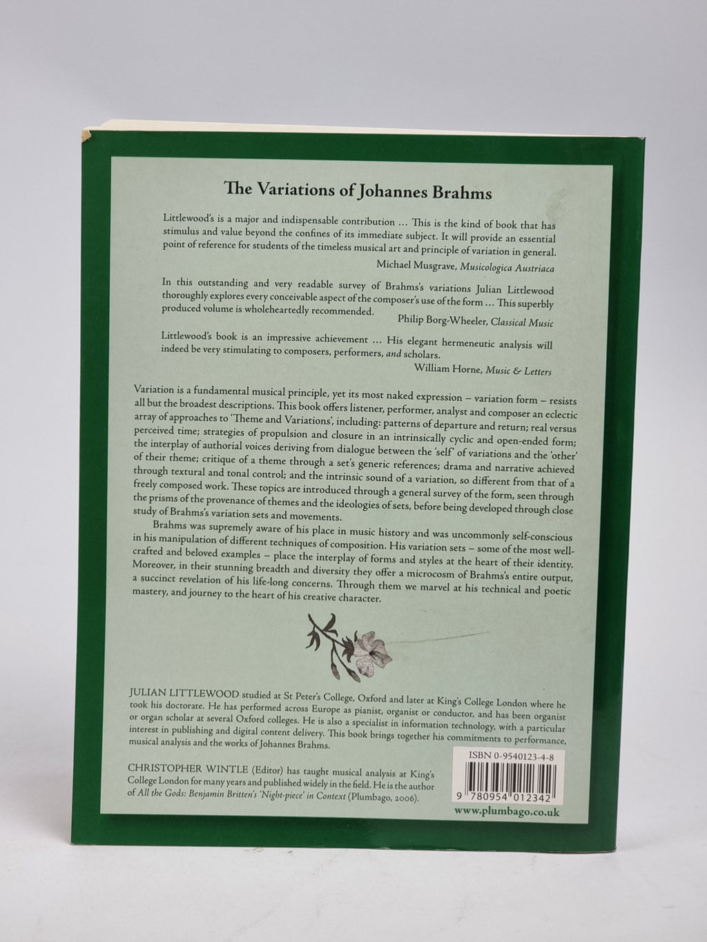 The Variations of Johannes Brahms, Julian Littlewood