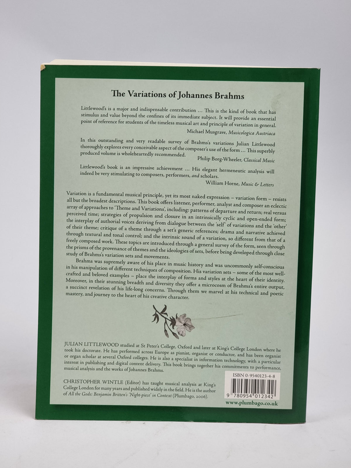 The Variations of Johannes Brahms, Julian Littlewood