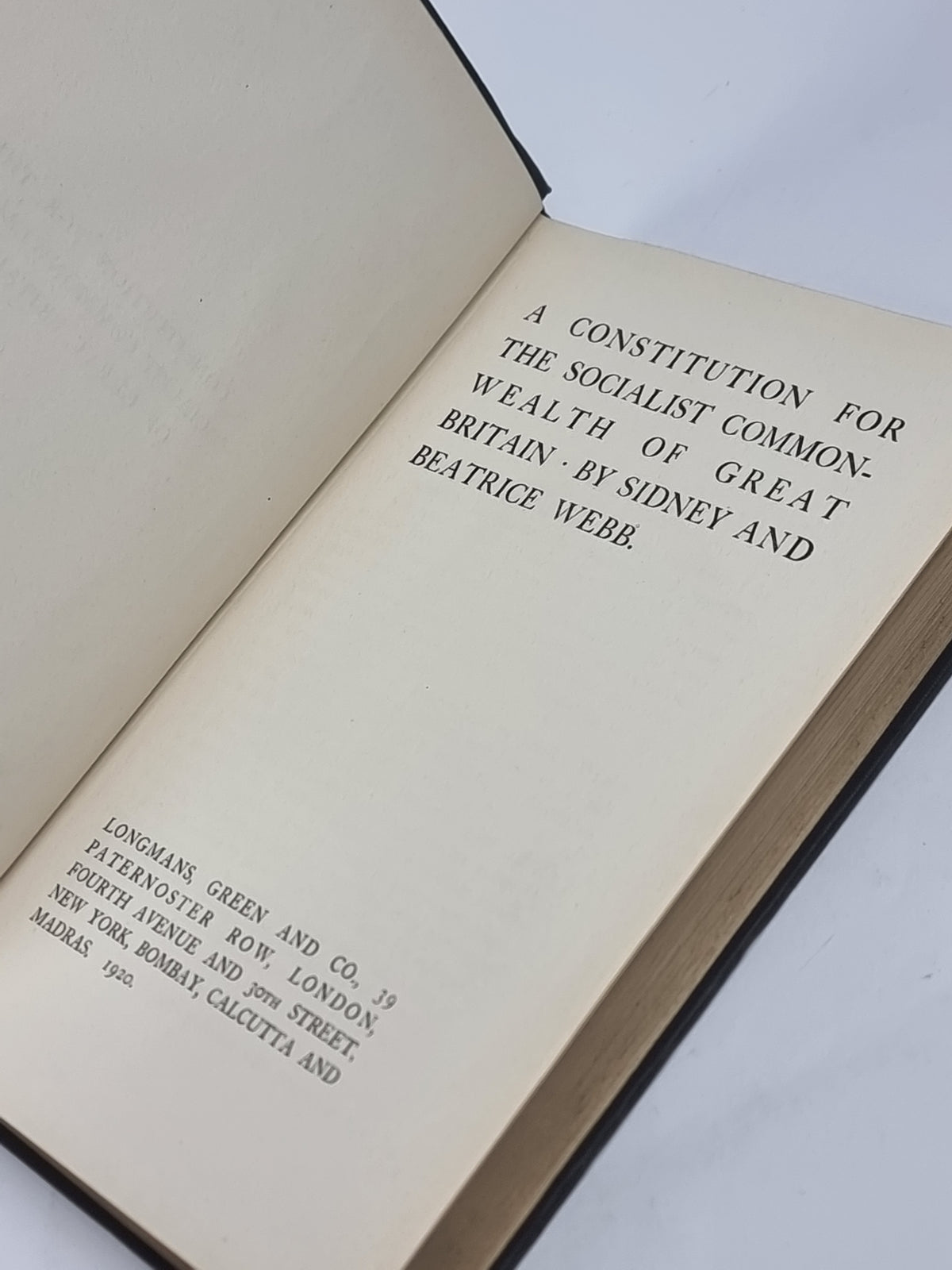 A Constitution for the Socialist Commonwealth of Great Britain