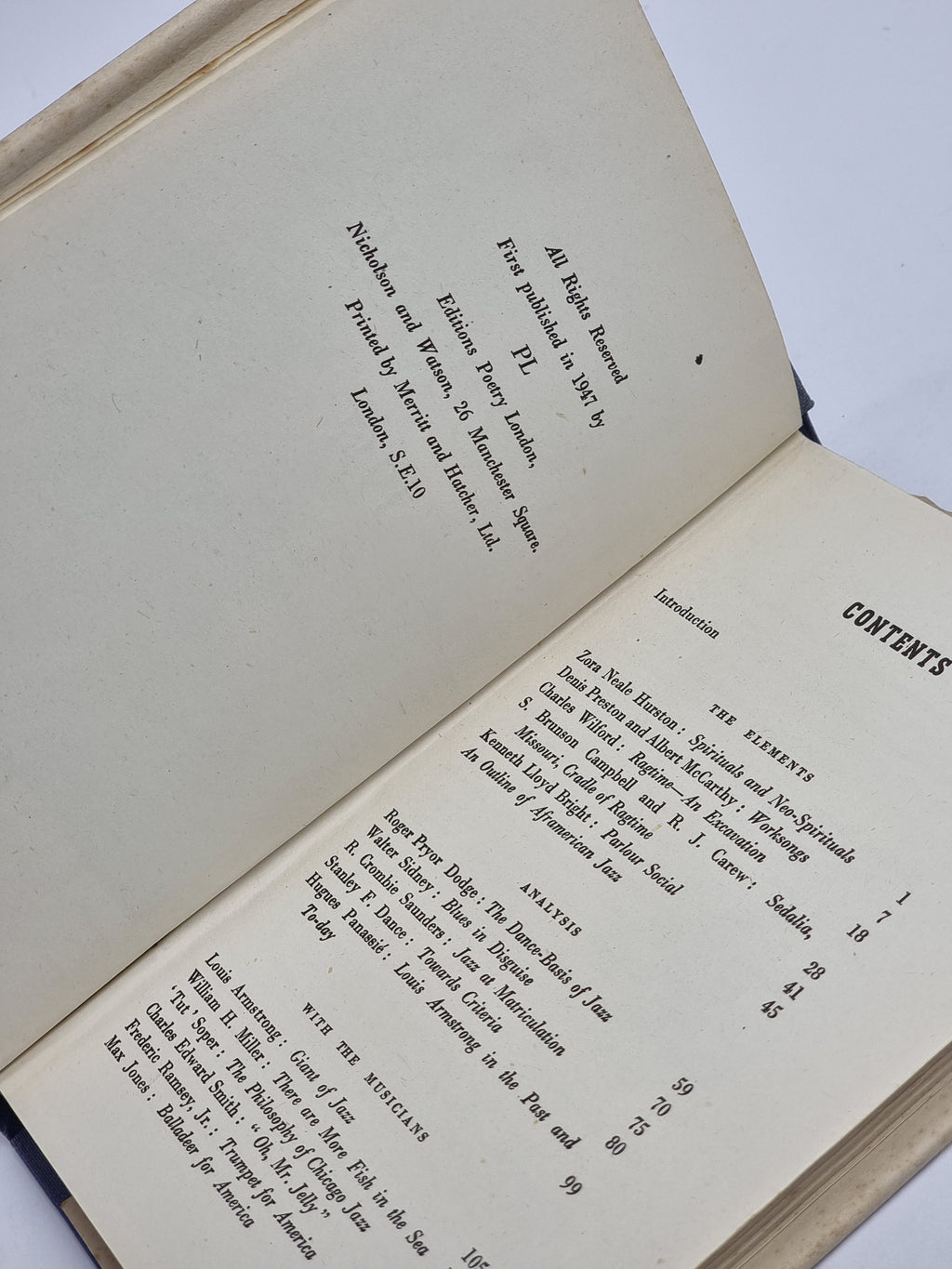 Jazzbook 1947, Albert McCarthy — 1st Edition