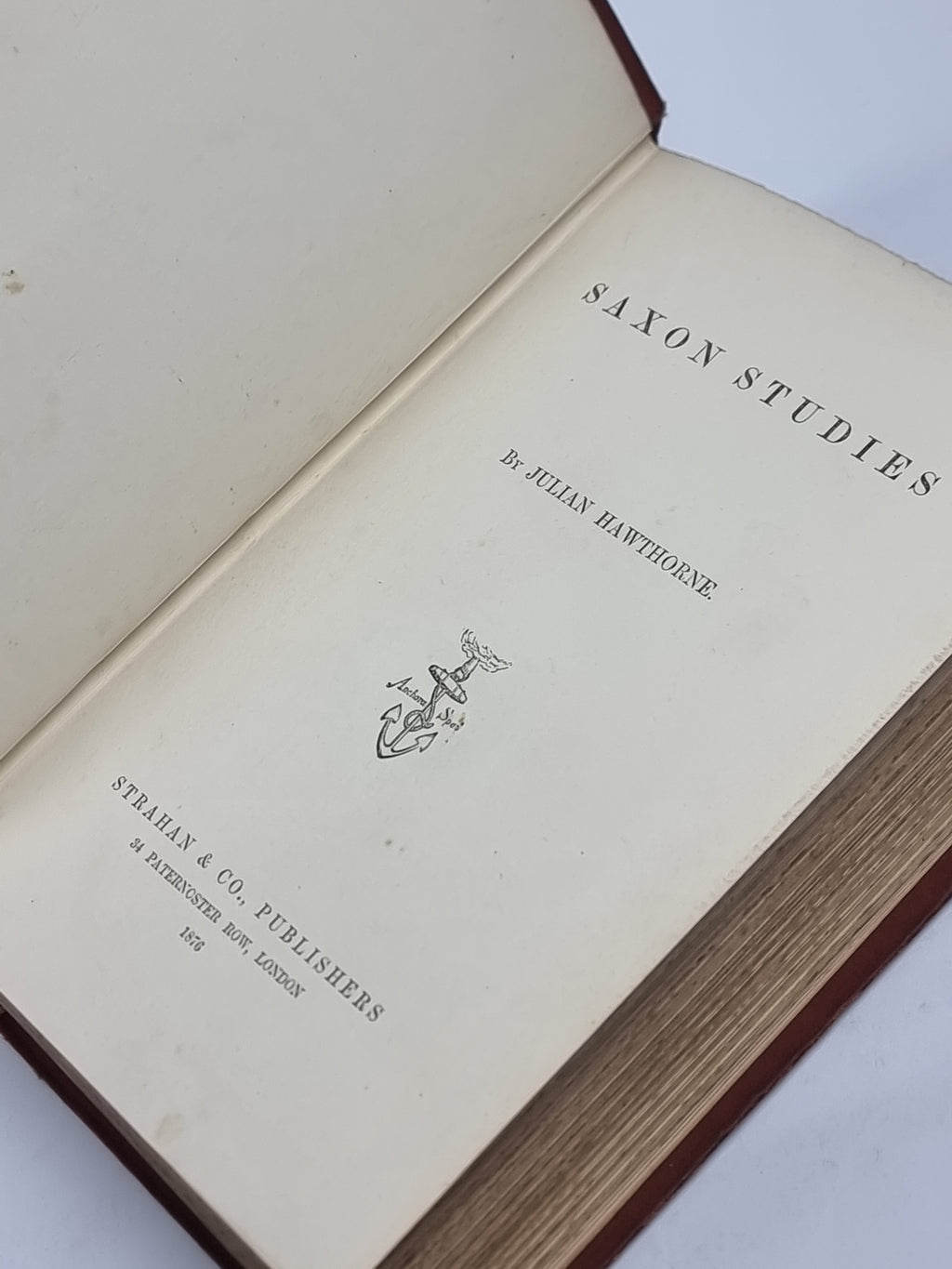 Saxon Studies, Julian Hawthorne — 1st Edition