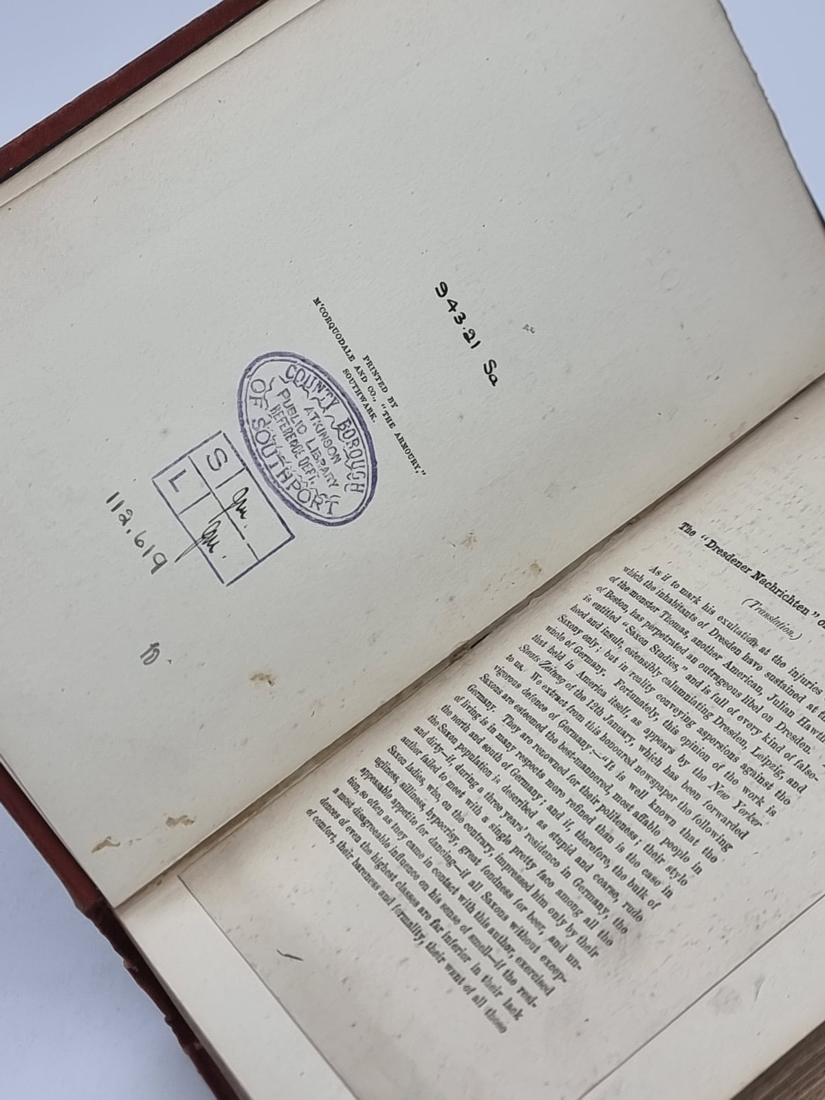 Saxon Studies, Julian Hawthorne — 1st Edition
