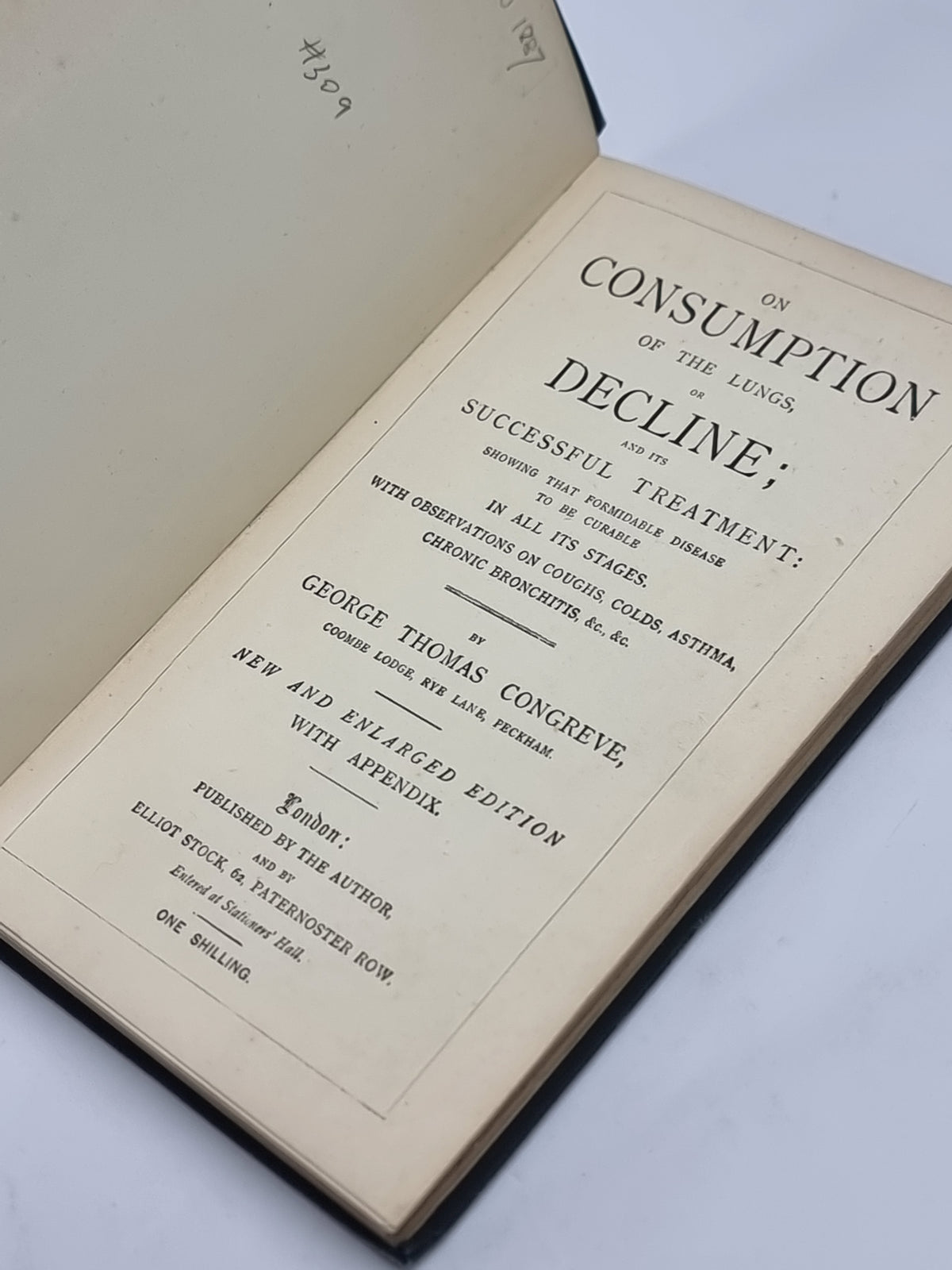 On Consumption of the Lungs, or Decline, George Thomas Congreve