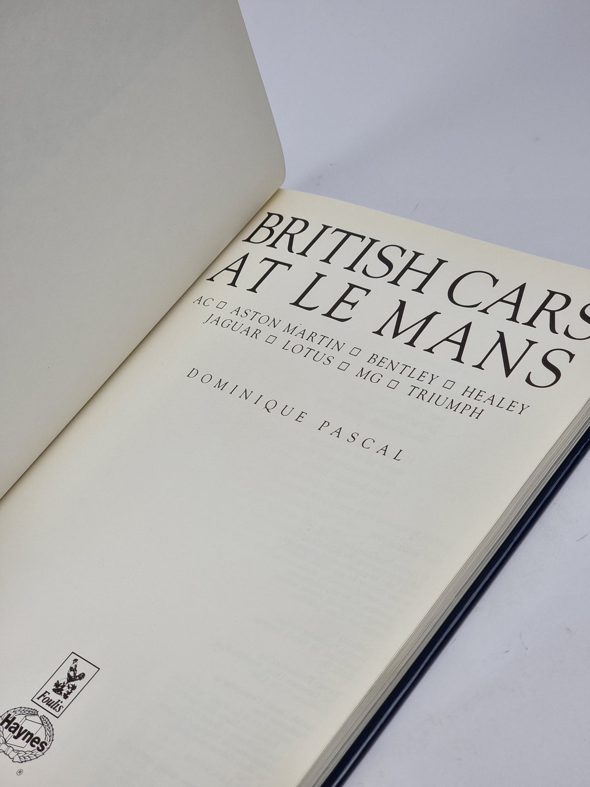 British Cars at Le Mans, Dominique Pascal — 1st Edition