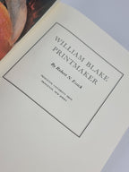 William Blake Printmaker, Robert N. Essick — 1st Edition