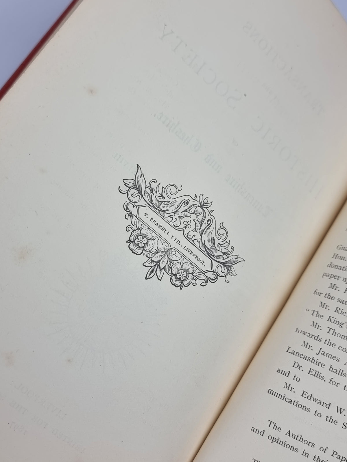 Transactions of the Historic Society of Lancashire and Cheshire