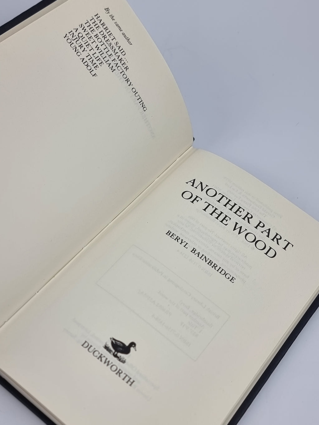 Another Part of the Wood, Beryl Bainbridge — 1st Edition
