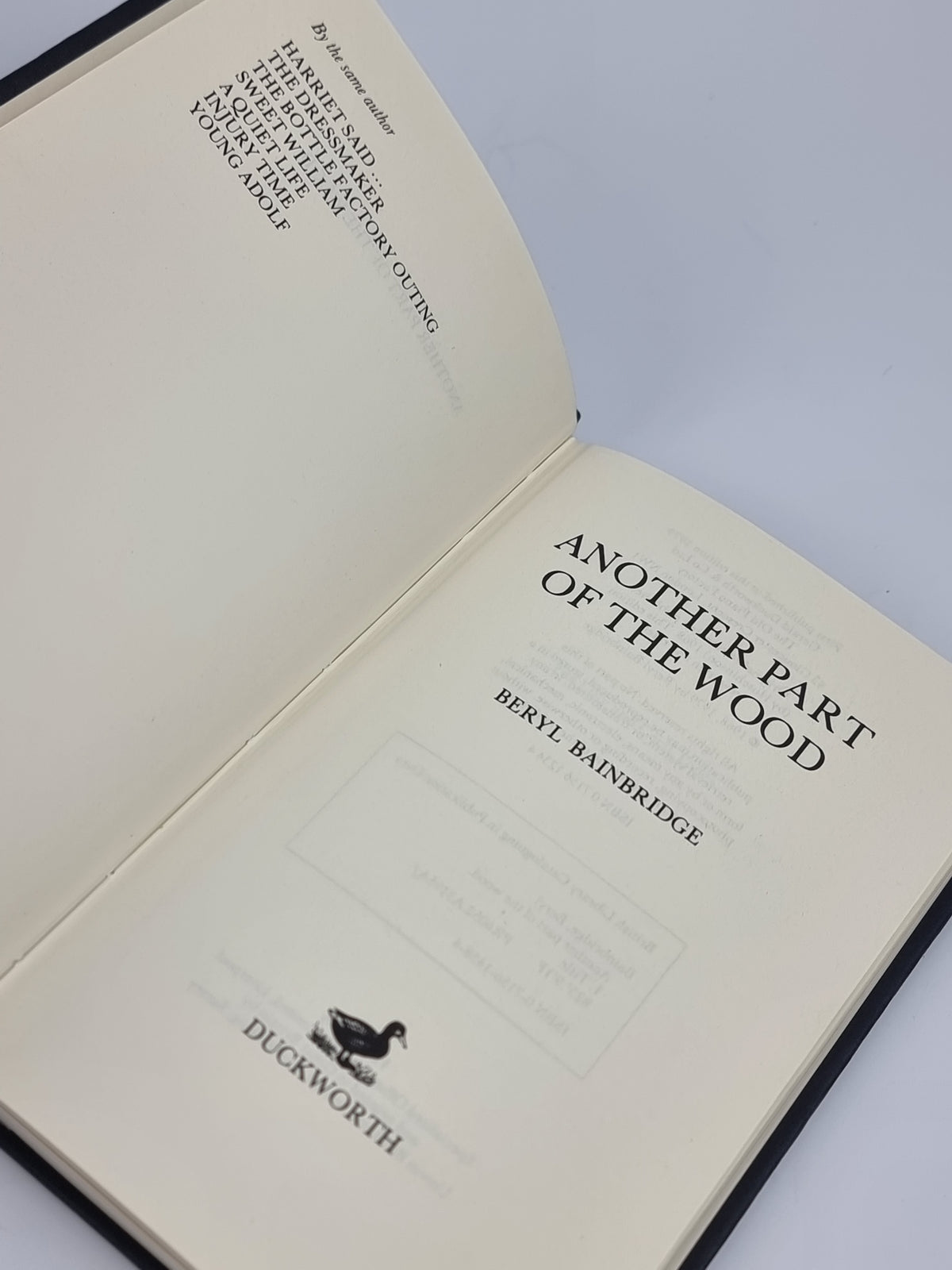 Another Part of the Wood, Beryl Bainbridge — 1st Edition