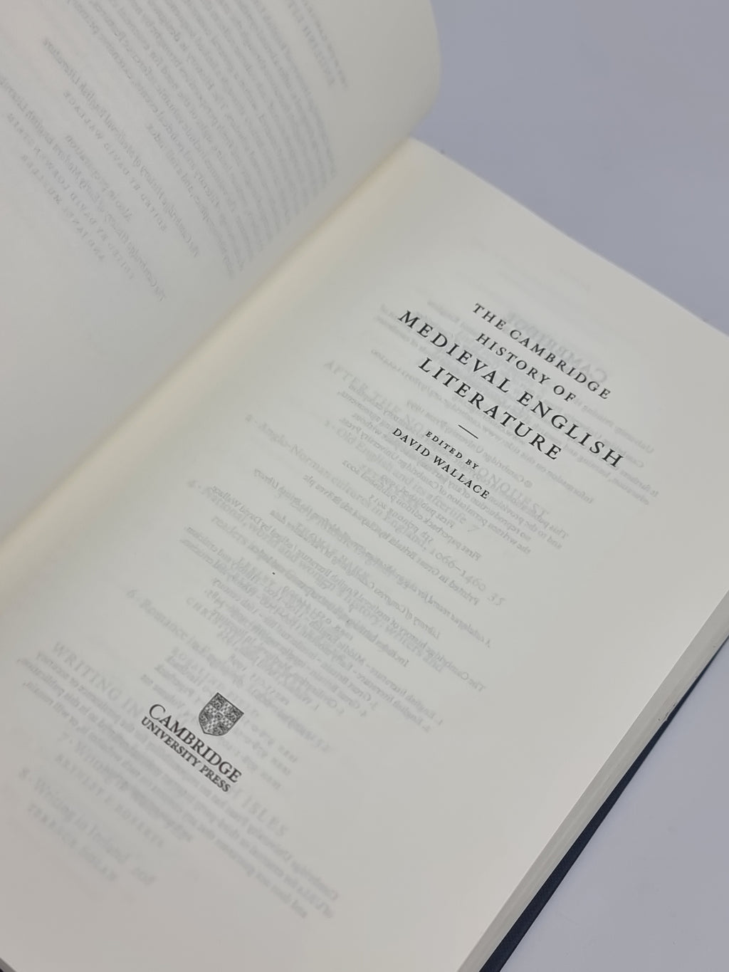 The Cambridge History of Medieval English Literature, David Wallace