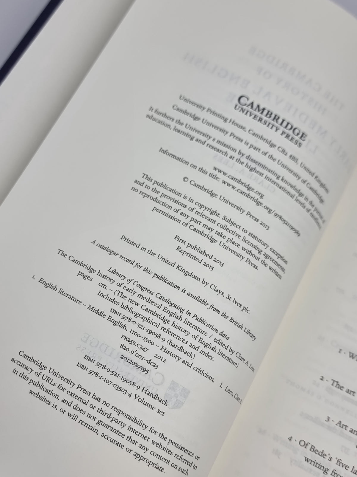 The Cambridge History of Early Medieval English Literature, Clare A. Lees