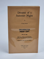 Dreams of a Summer Night, George Barker — 1st Edition (Proof)