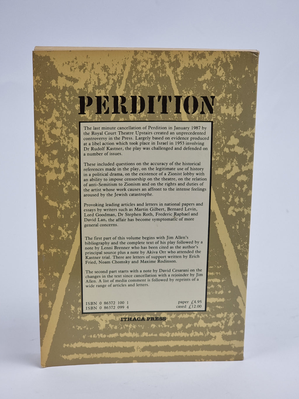 Perdition, Jim Allen — 1st Edition