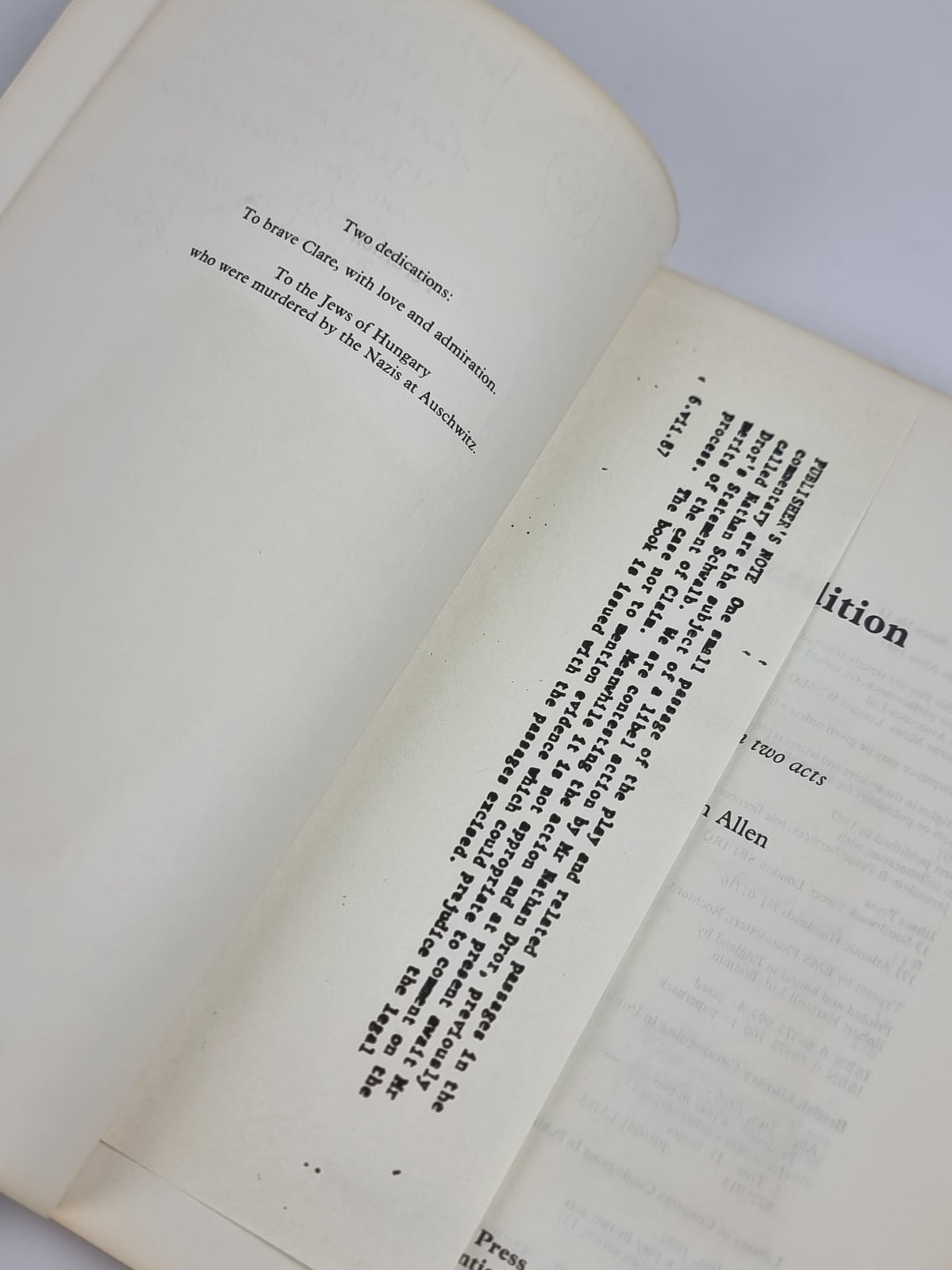 Perdition, Jim Allen — 1st Edition