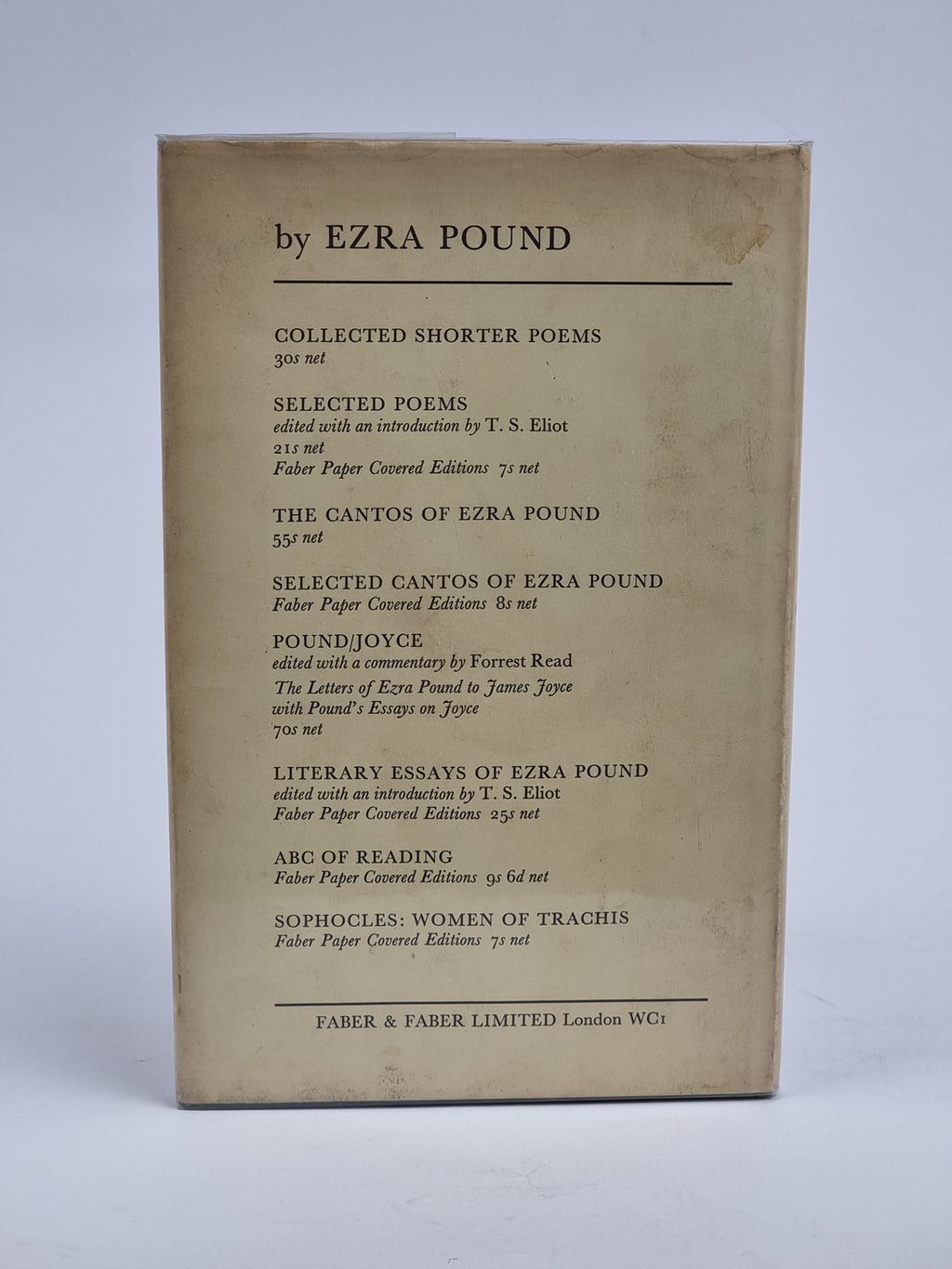 Drafts & Fragments of Cantos CX-CXVII, Ezra Pound — 1st Ed