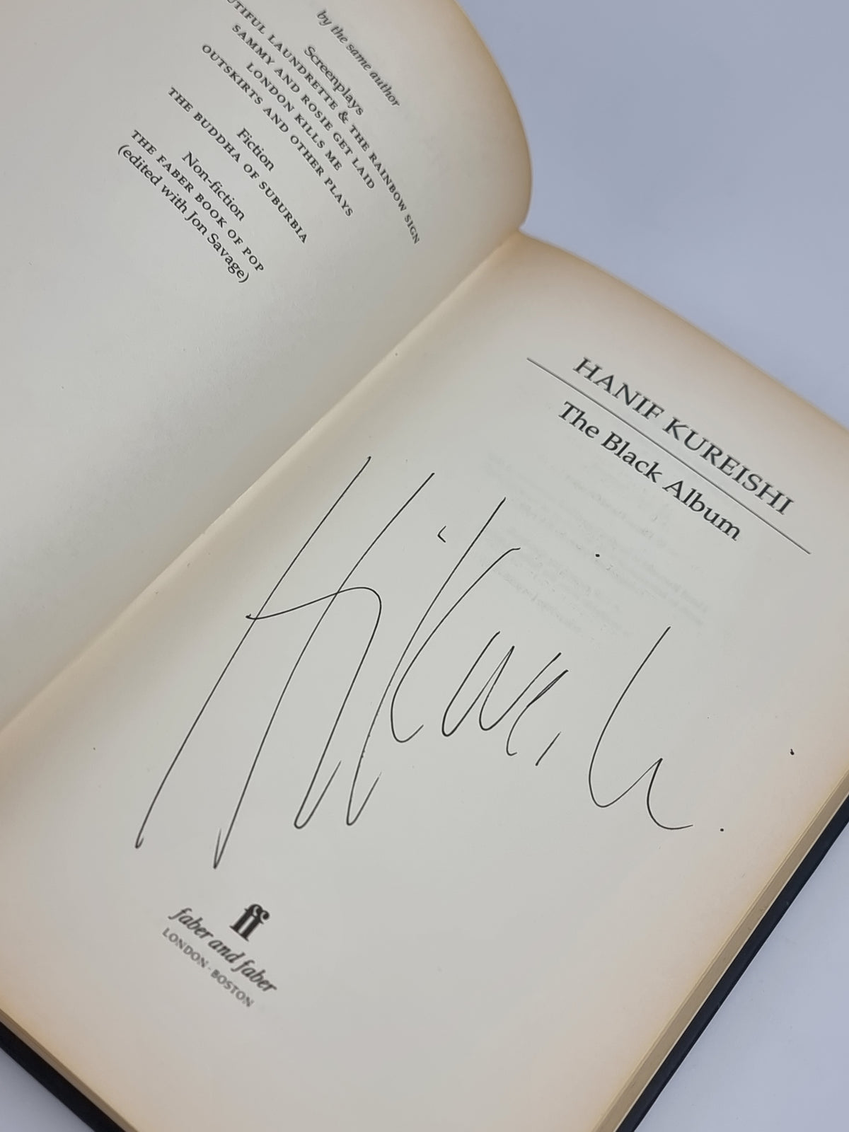 The Black Album, Hanif Kureishi — 1st Edition