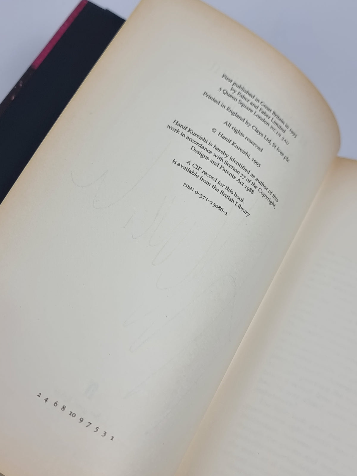 The Black Album, Hanif Kureishi — 1st Edition