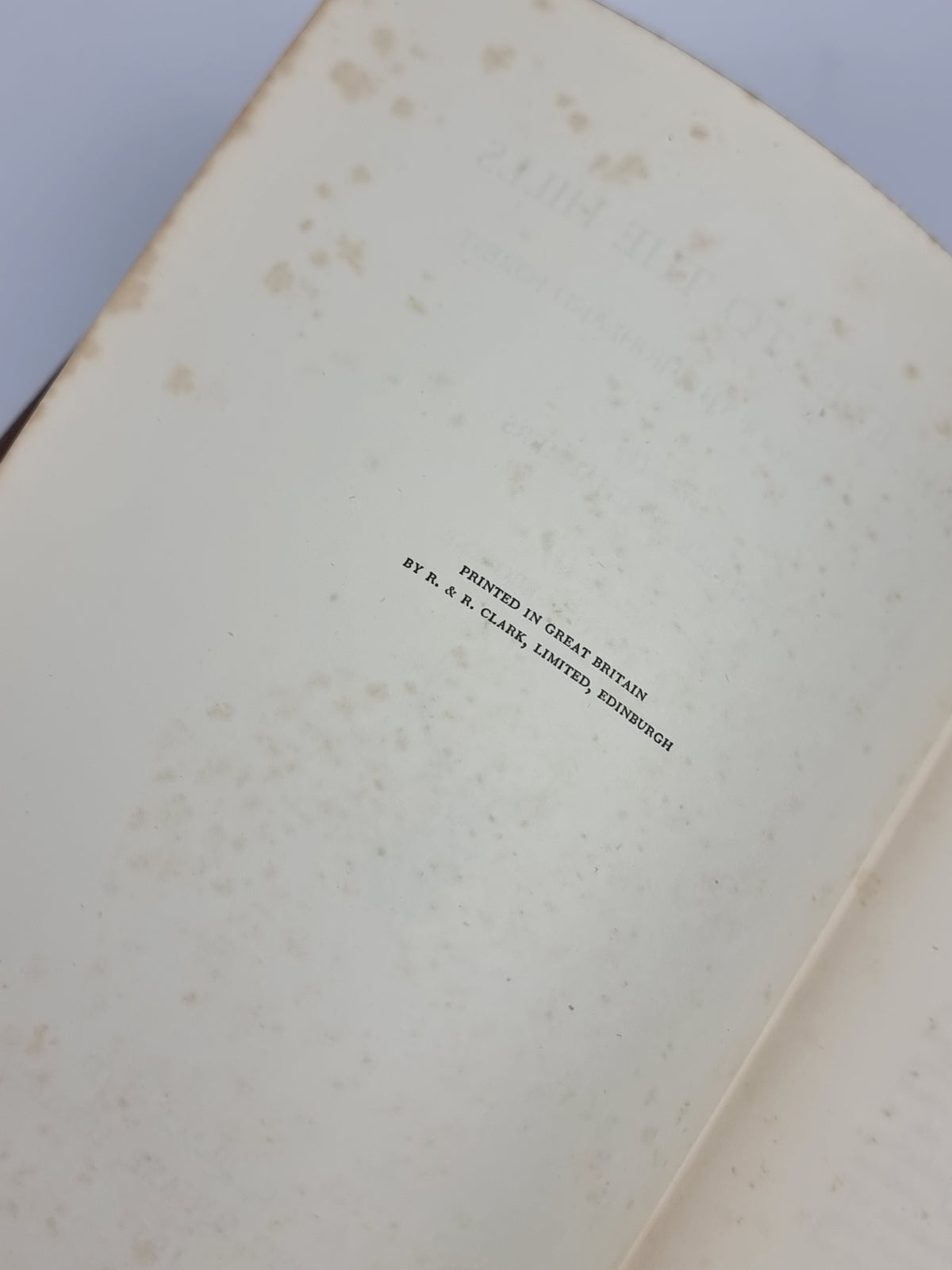 Mine Eyes to the Hills, Patrick R. Chalmers — 1st Edition, Signed