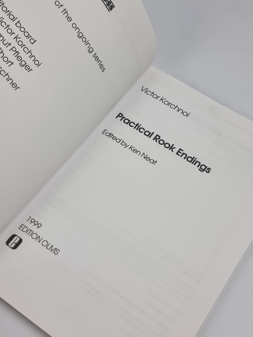 Practical Rook Endings, Victor Korchnoi — 1st Edition