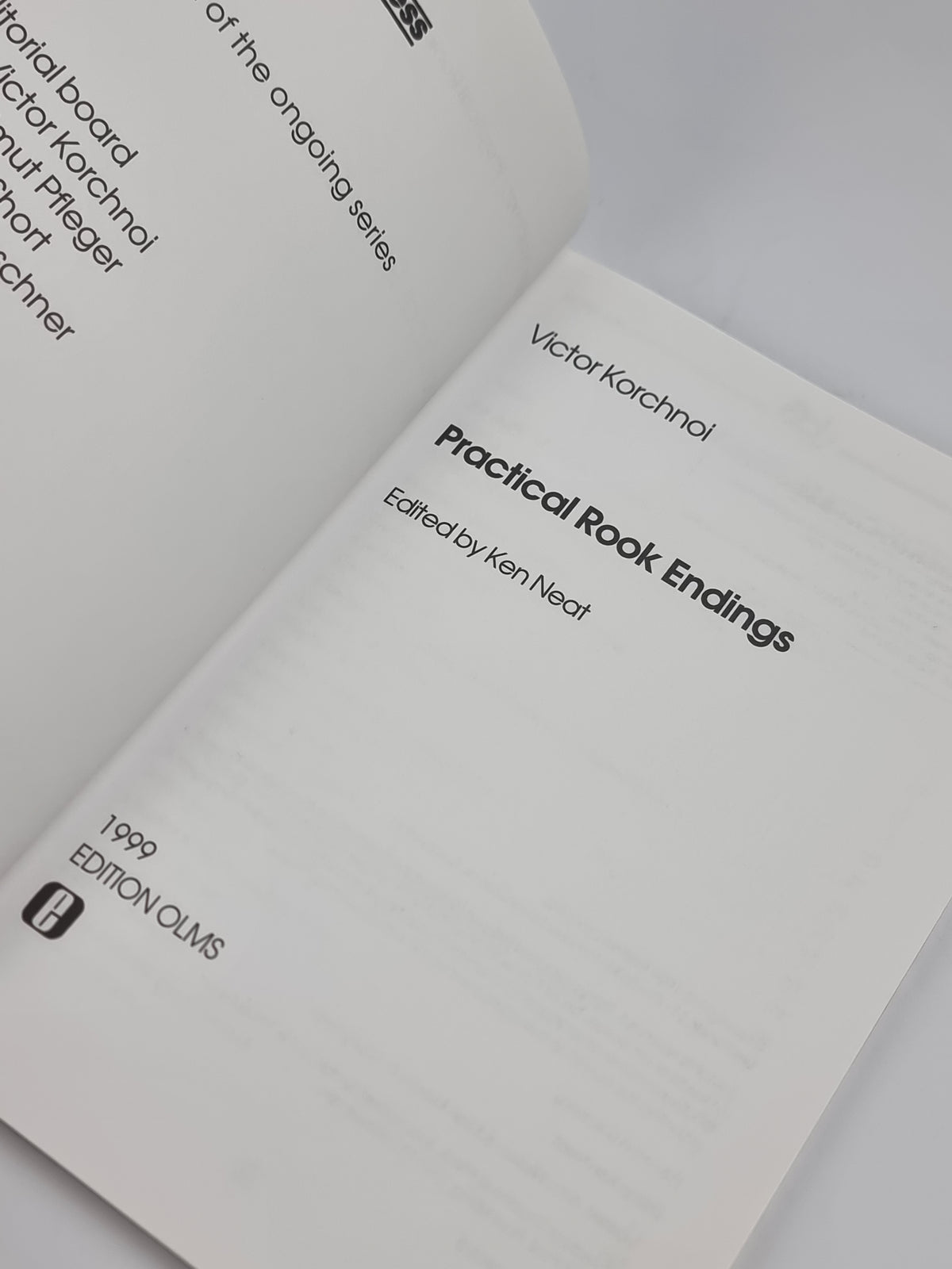 Practical Rook Endings, Victor Korchnoi — 1st Edition