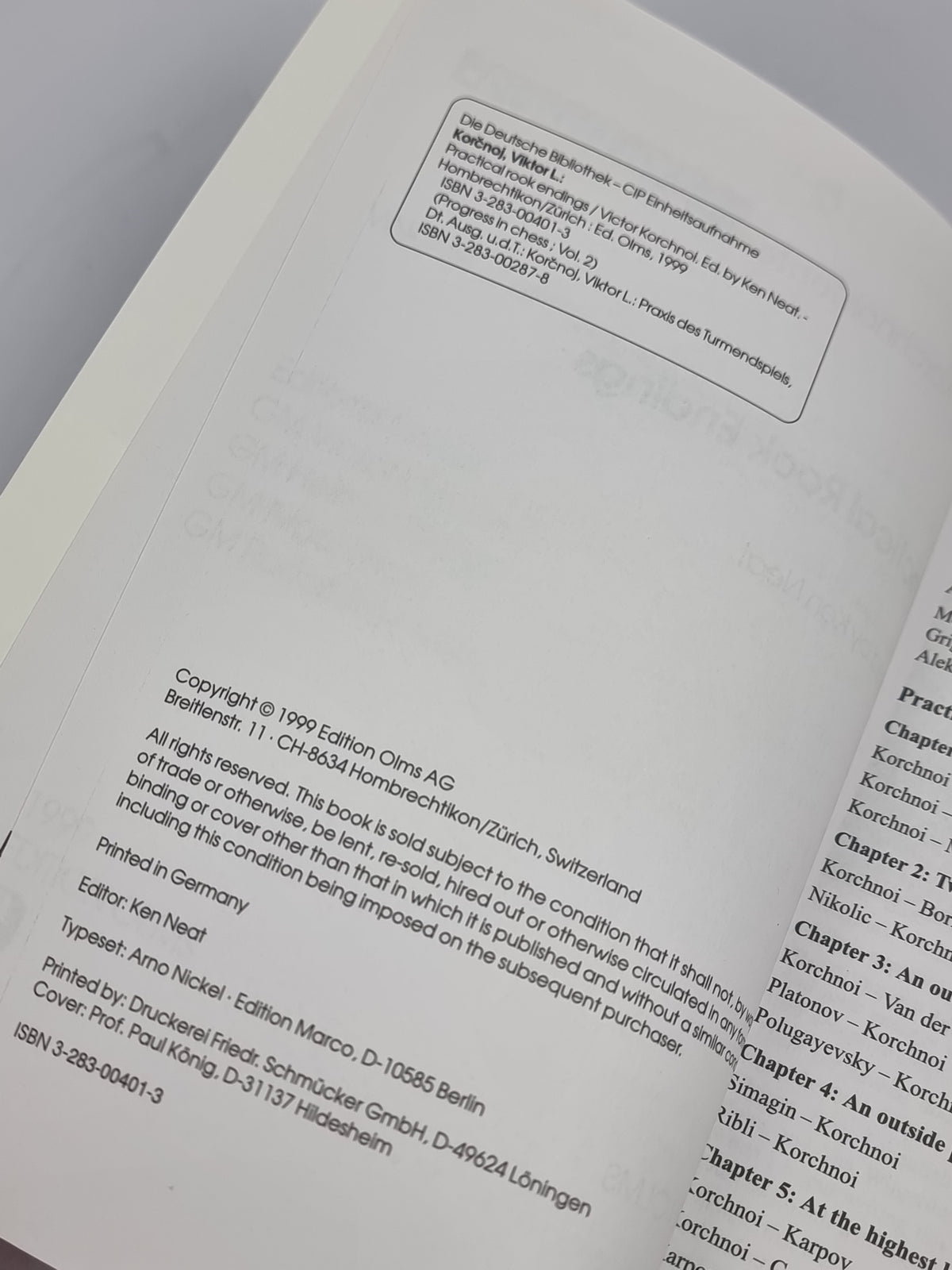 Practical Rook Endings, Victor Korchnoi — 1st Edition