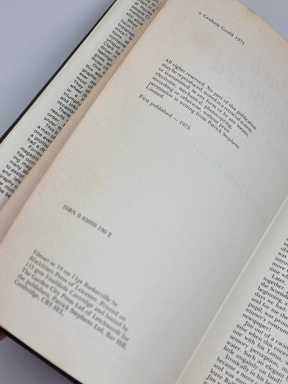 Jim Clark Remembered, Graham Gauld — 1st Edition