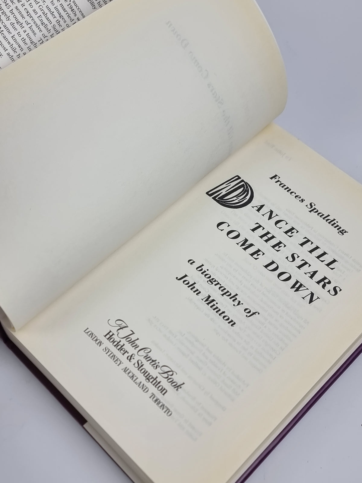 Dance till the Stars Come Down, Frances Spalding — 1st Edition