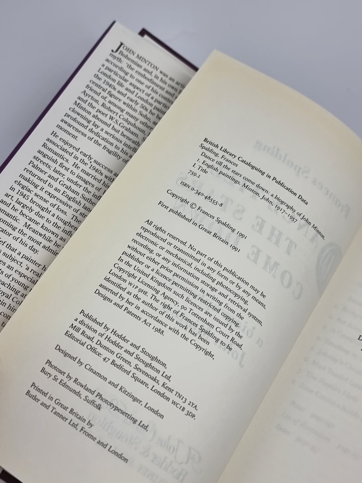 Dance till the Stars Come Down, Frances Spalding — 1st Edition